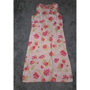 StudioEase Woman Reversible Floral Midi Dress Size 20W  Cottage Core Chiffon EUC